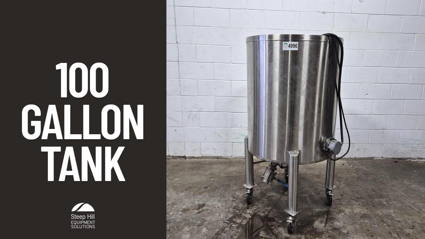 Used SS 100 Gallon Tank w/ Immersion Heater
