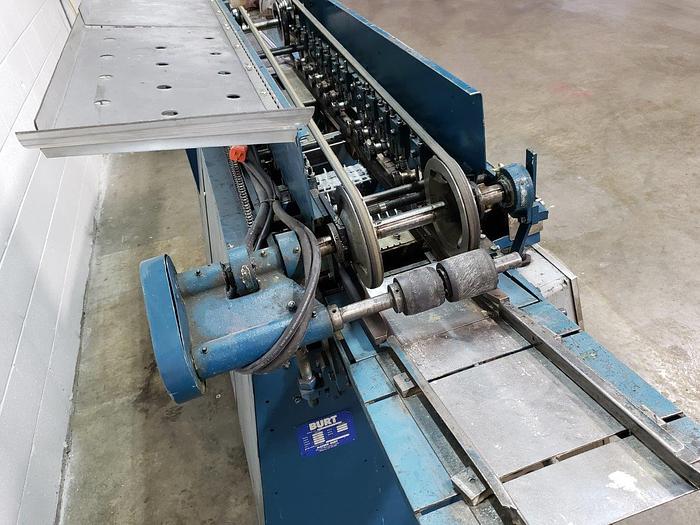 Used Mateer-BURT Roll-Thru Hot Glue Wrap Labeller