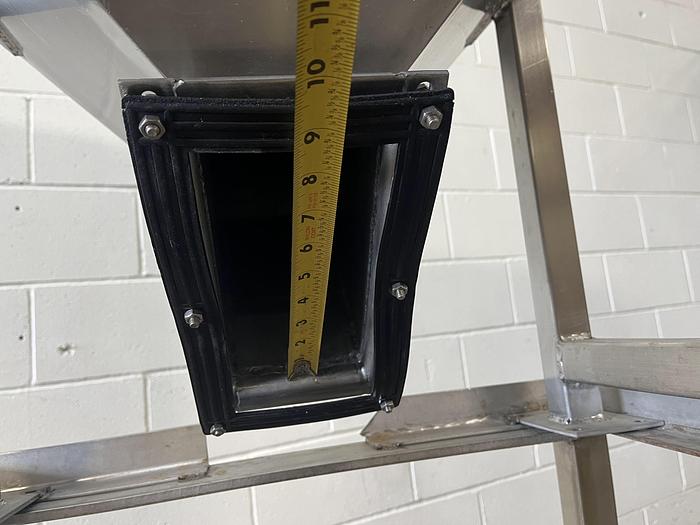 Used 9 CF Stainless Steel Hopper Tote