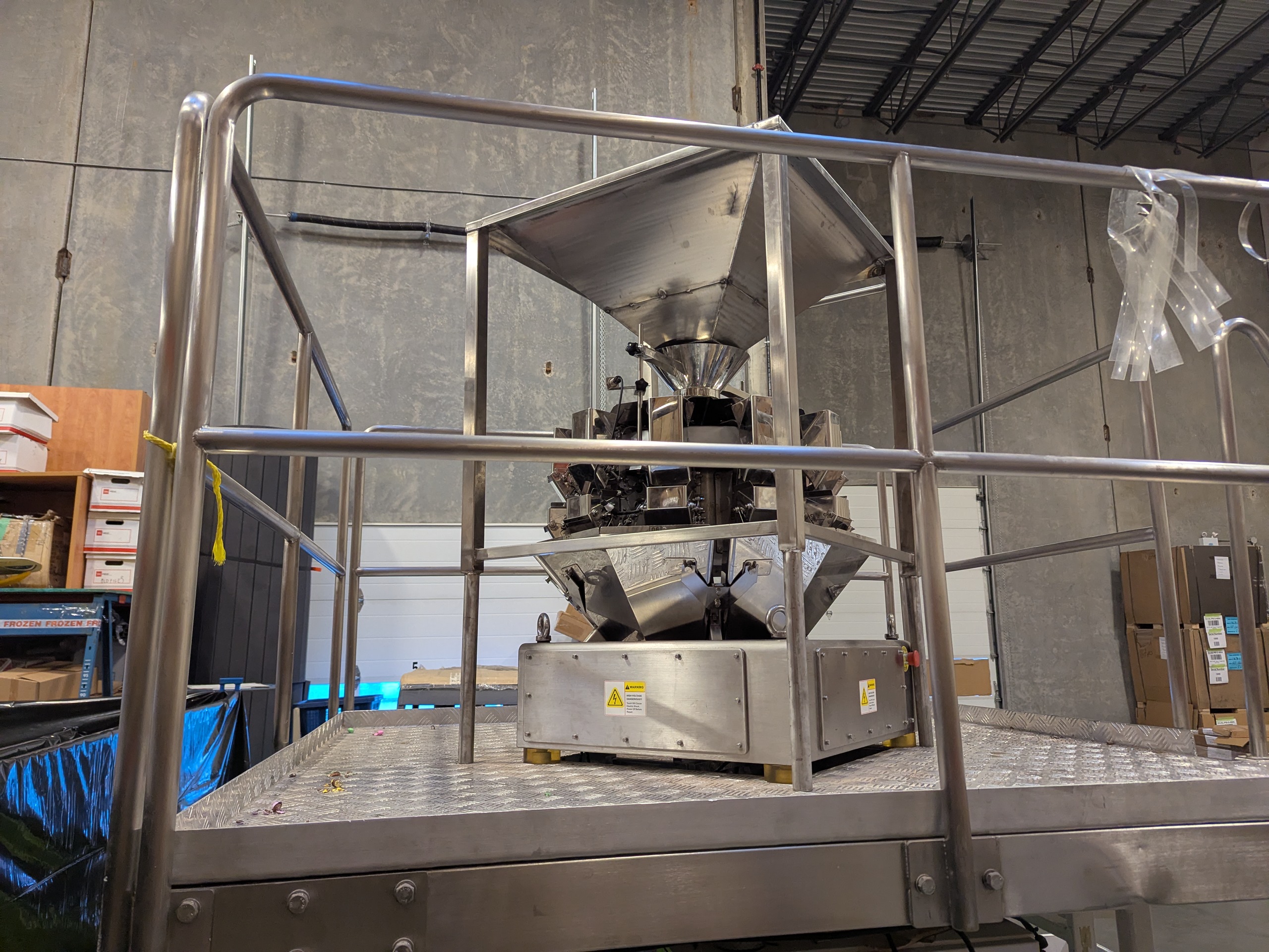 Used Matrix 916R Bagger with Platform and 10 Head Scale