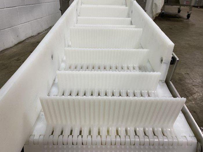 Used 5' High Cleated Incline Conveyor