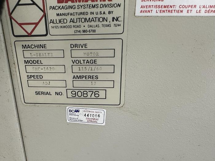 Used Damark SMC-1620 Semi Automatic L-Bar Sealer