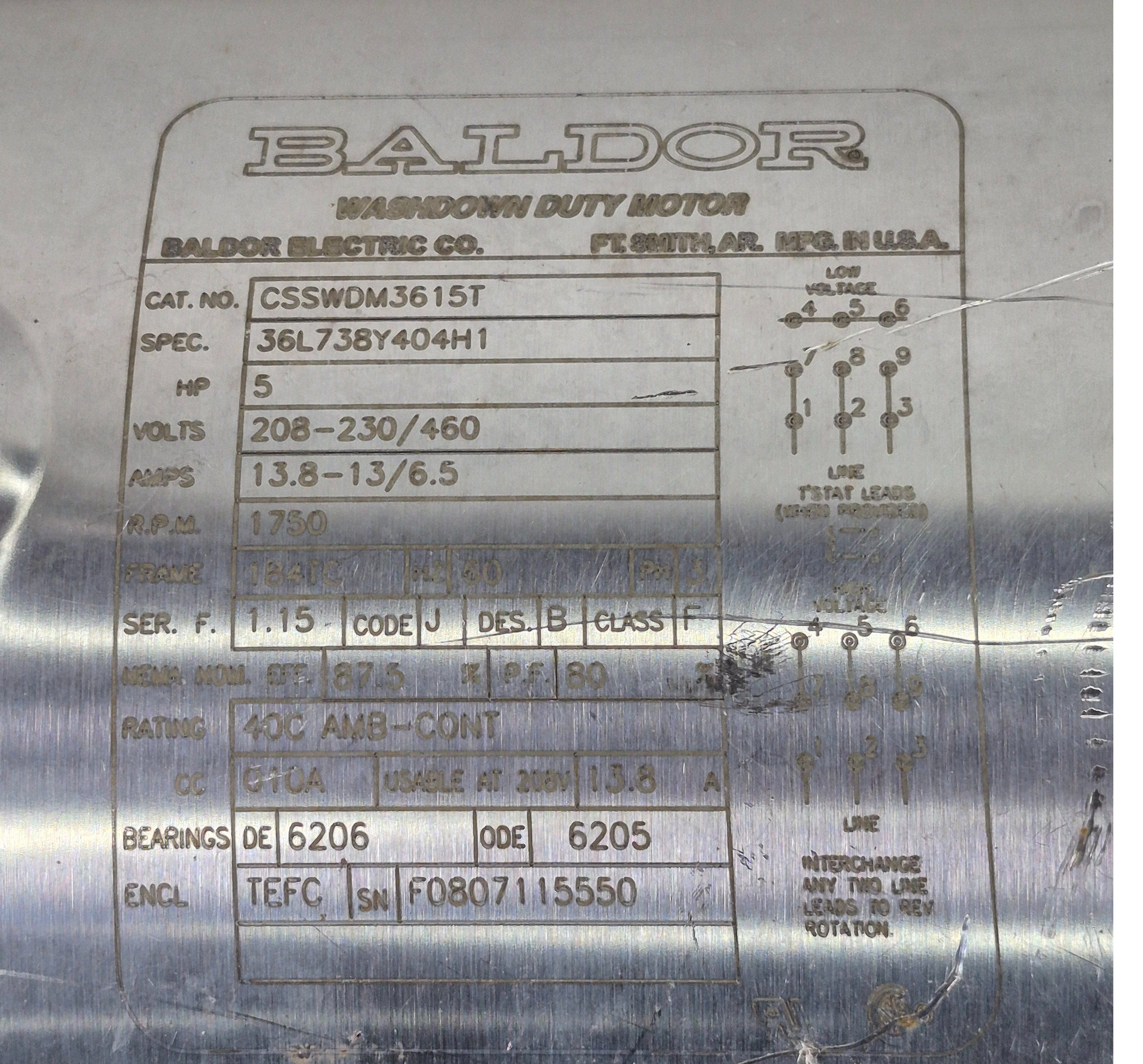 Used Ampco Centrifugal Pump with 5 HP Motor