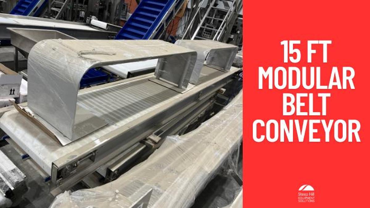 Used 15ft Modular Belt Conveyor