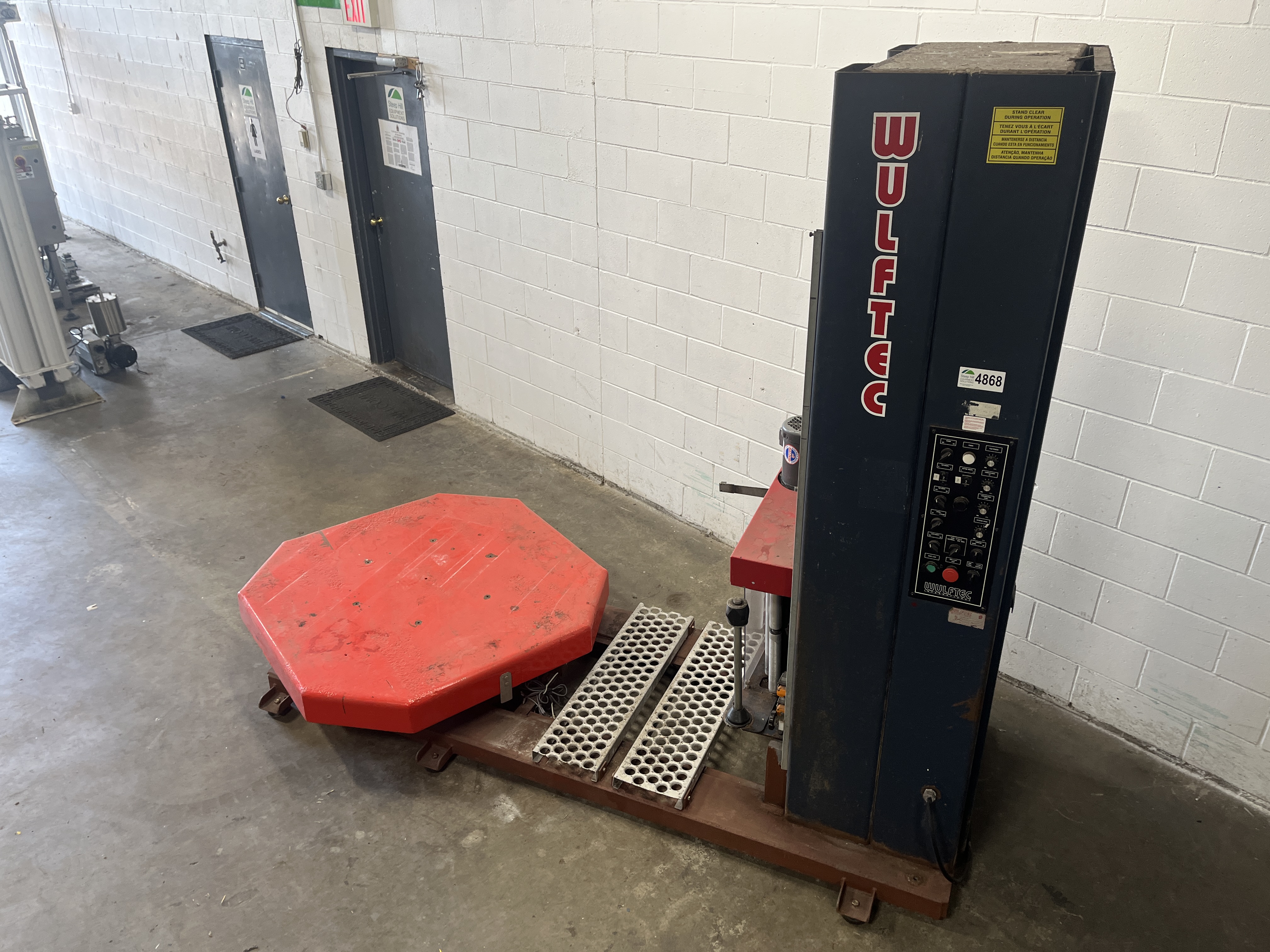 Used Wulftec WHP-300 Pallet Wrapper