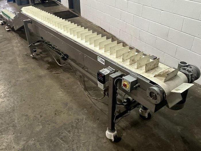 Used Viking 18.5' Long Cleated Conveyor
