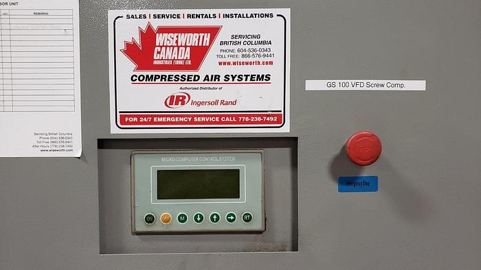 Used GS 100HP Rotary Screw Air Compressor