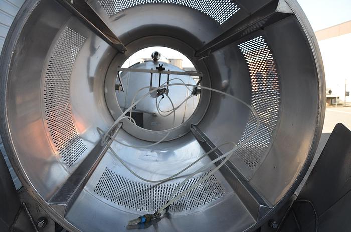 Used Berry Tumbler with Sprayer Coater