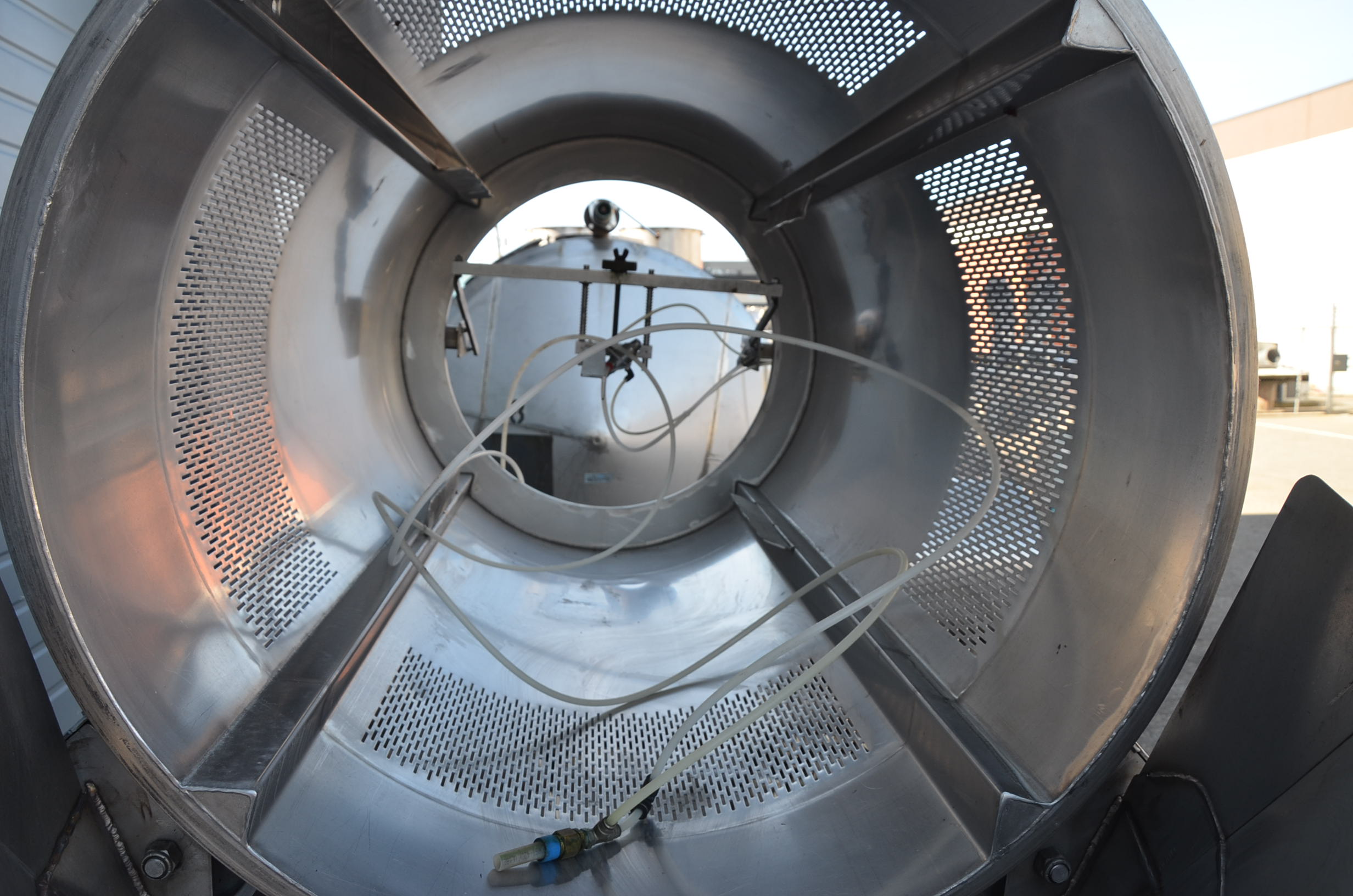 Used Berry Tumbler with Sprayer Coater