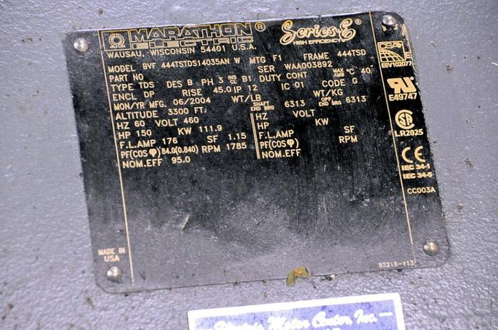 Used Gardner Denver 150 HP Rotary Screw Compressor