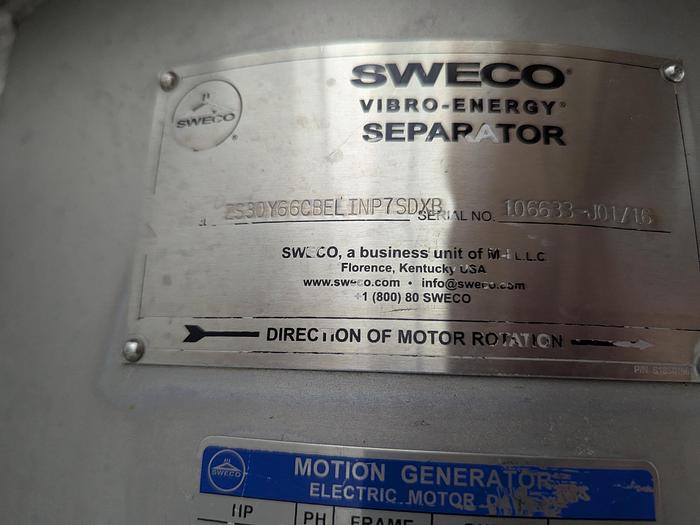 Used SWECO Vibro-Energy 30" Separator 