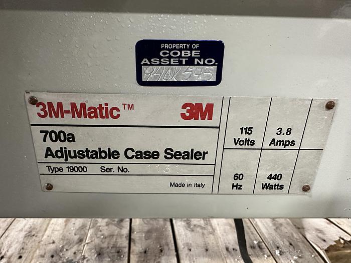 Used 3M-Matic 700a Adjustable Case Sealer