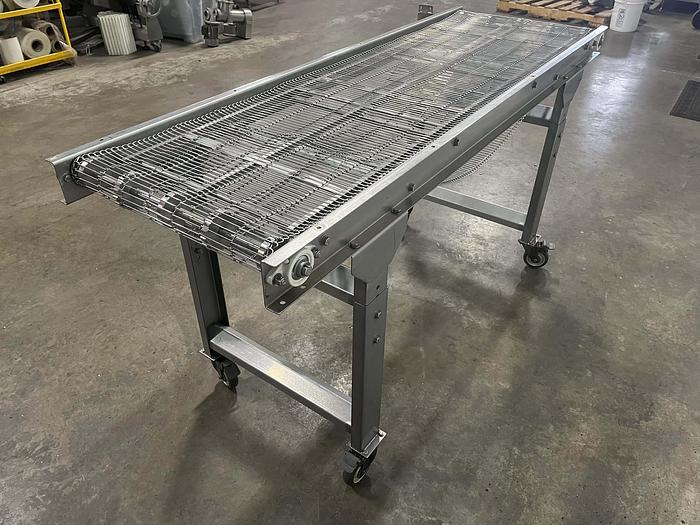 Used New Wave 6'L Wire Mesh Conveyor