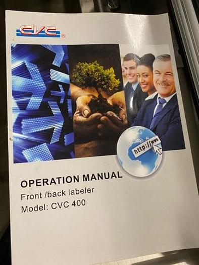 Used CVC400C Two-Head Front-Back Labeller