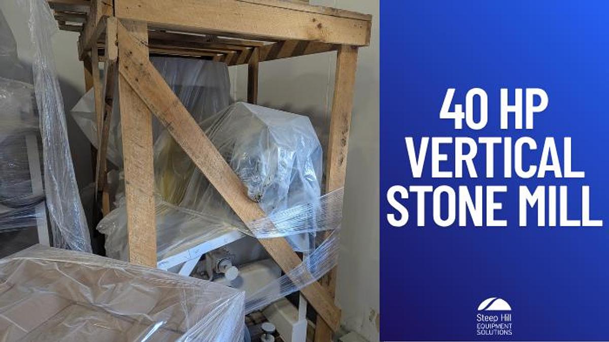 Used Meadows 40HP Vertical Stone Mill