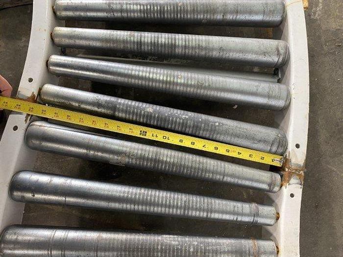 Used 11' Curved Roller Conveyor