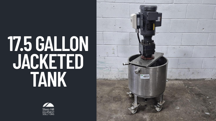 Used SS 17.5 Gallon Jacketed Tank
