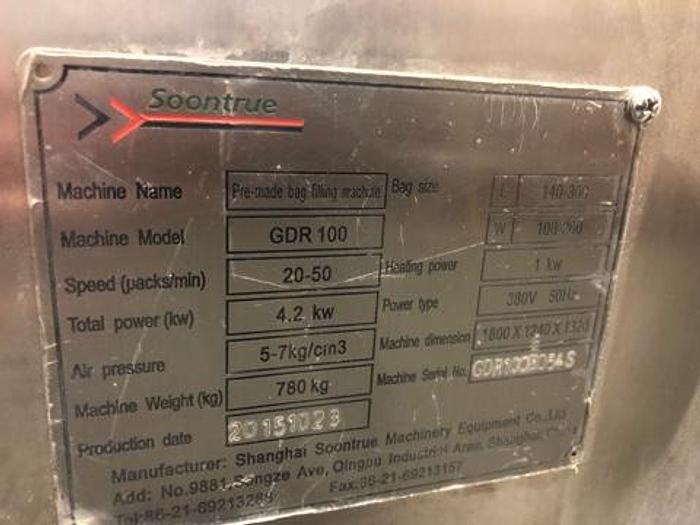 Used Pre-Made Pouch Filling System