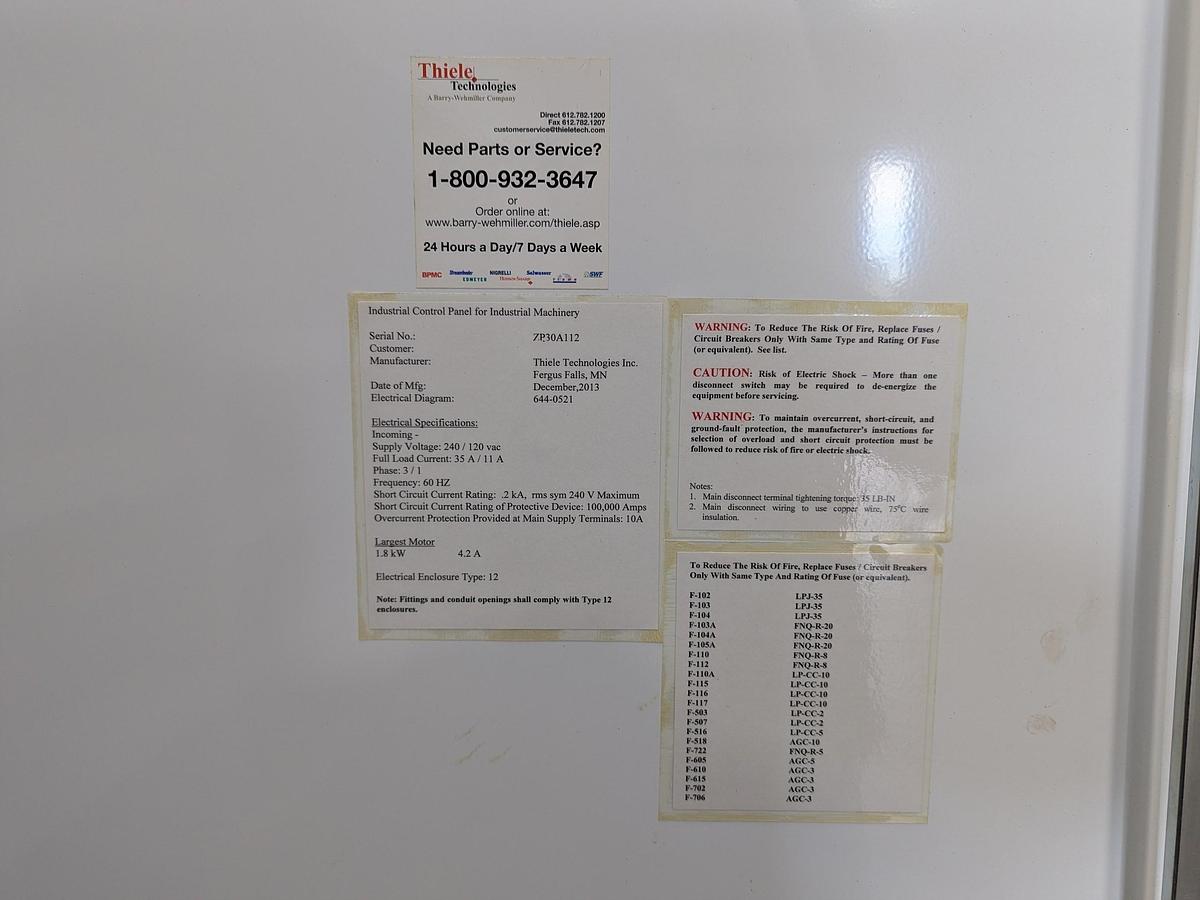 Used Thiele ZP30A Box Former