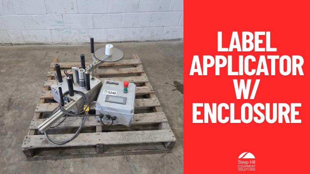 Used Industrial Modular Label Applicator and Control Enclosure