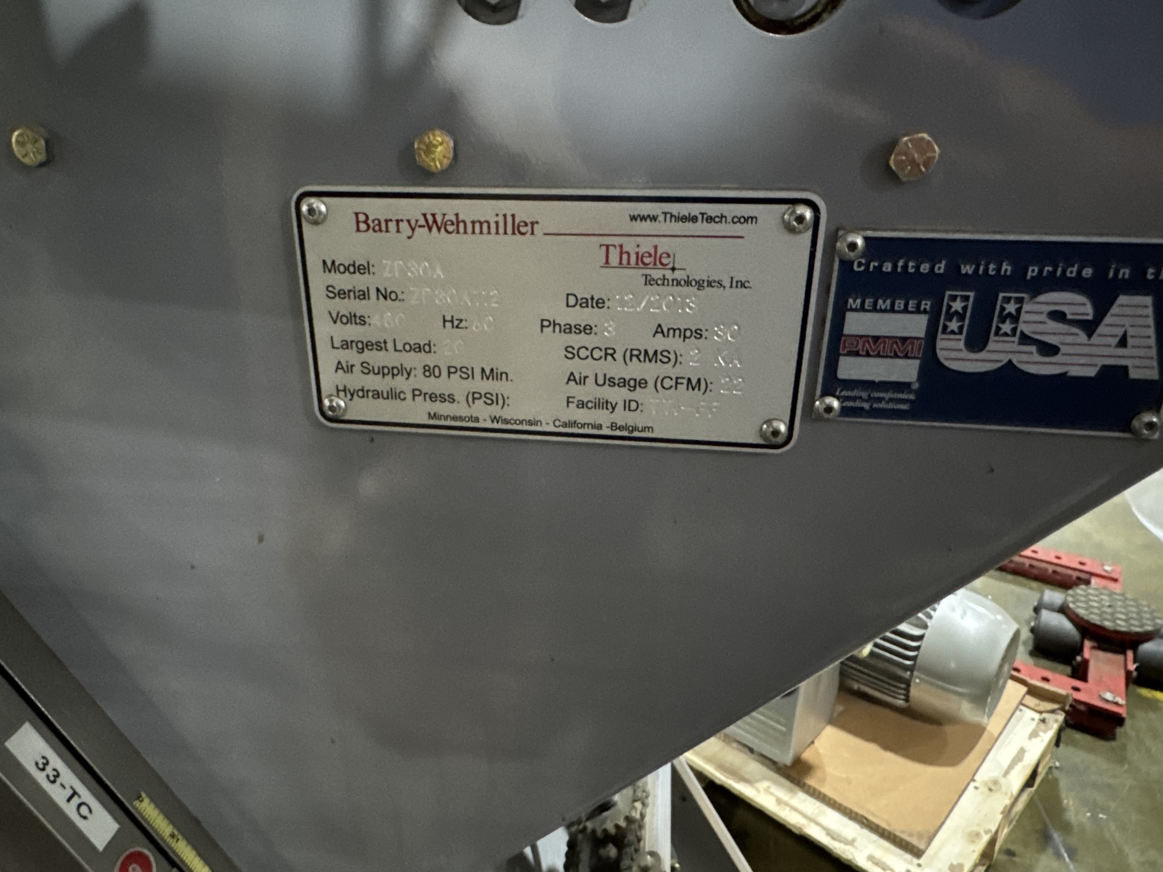 Used Barry-Wehmiller Thiele Cartoner