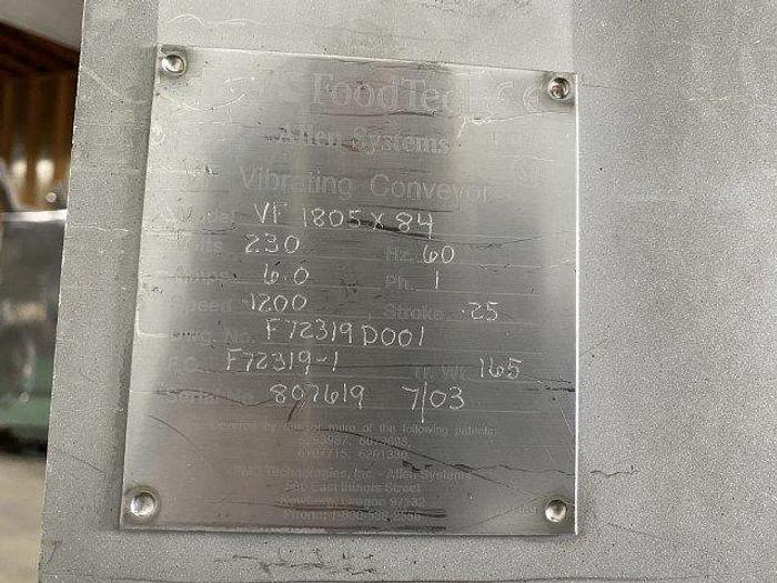 Used FMC FoodTech VF Vibrating Conveyor