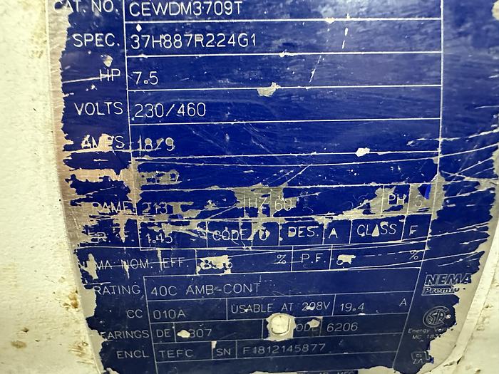 Used Baldor 7.5HP Centrifugal Pump