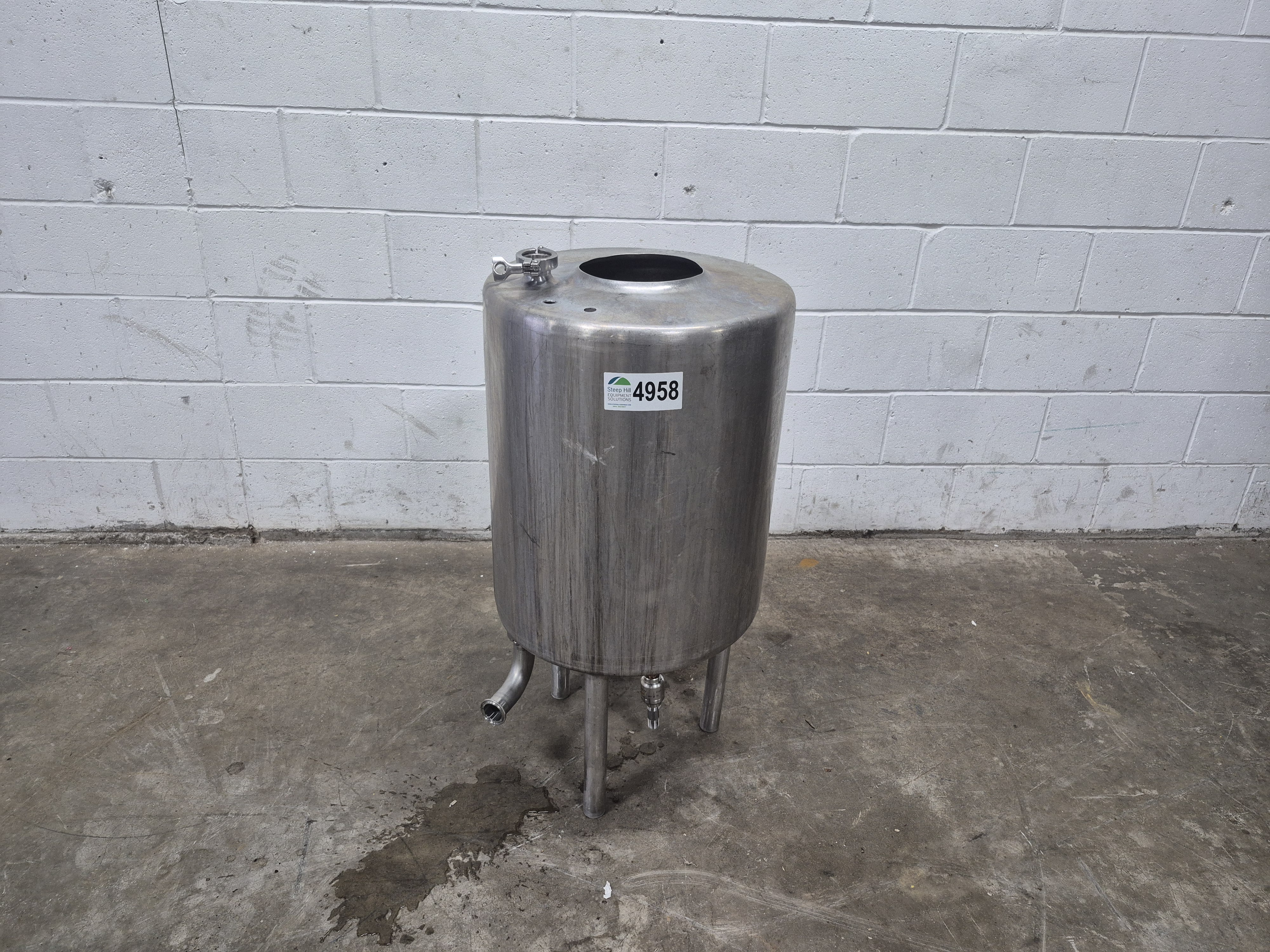 Used SS 20 Gallon Tank with Heat Exchange Pipe