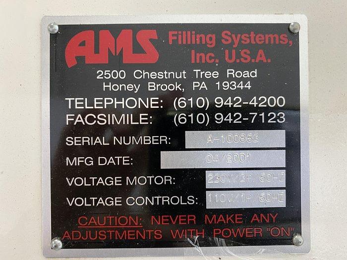 Used AMS A-100 Semi-Auto Auger Filler