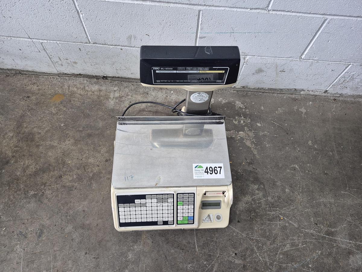 Used TEC Digital SL-9000 Label Printing Scale