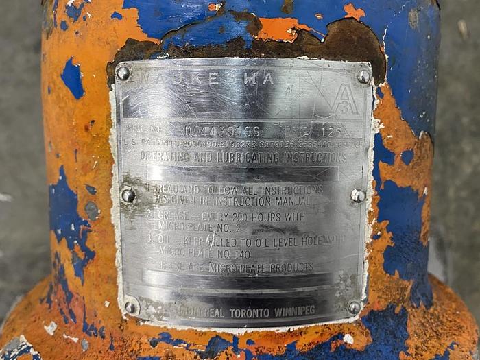 Used Waukesha 125 PD Pump