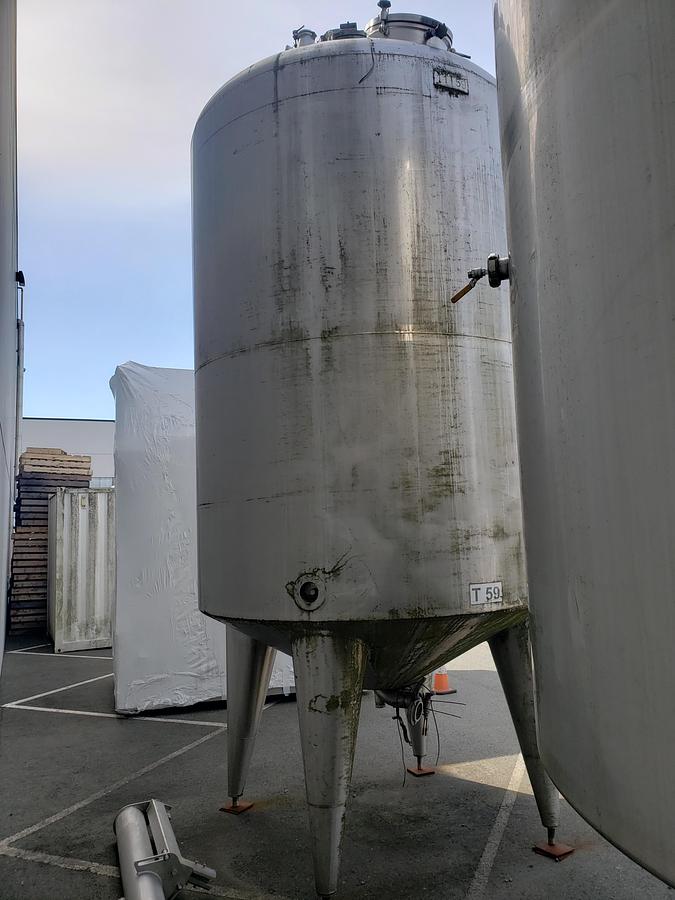 Used 12,000L SS Jacketed Tanks with Agitation