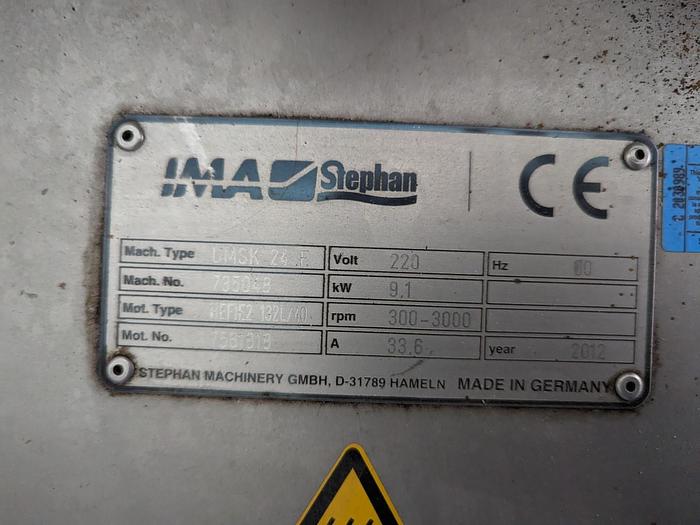 Used Stephan UMSK 24 E Jacketed Mixer & Emulsifier