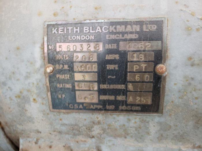 Used KBL Tornado Centrifugal Fan