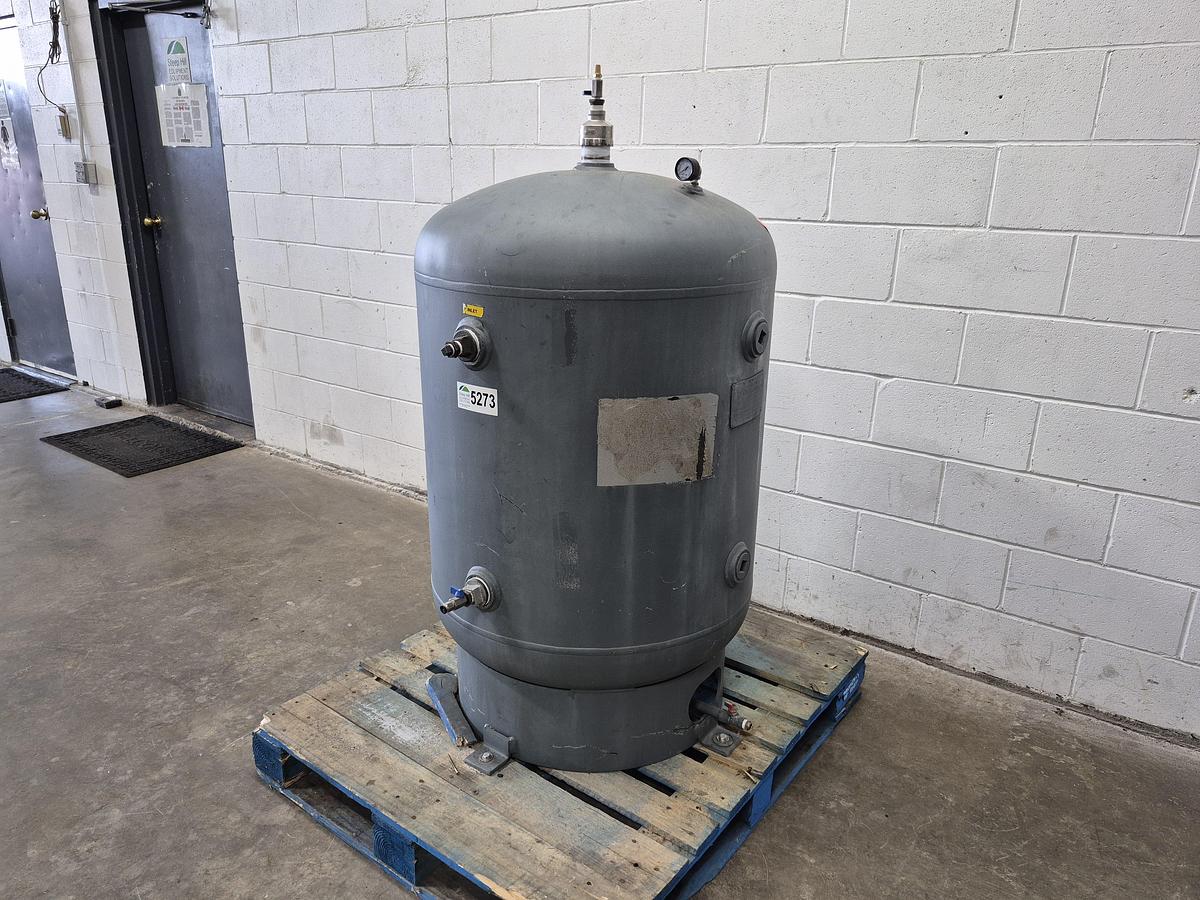 Used Buckeye Boiler Company 120-Gallon Vertical Air Receiver Tank