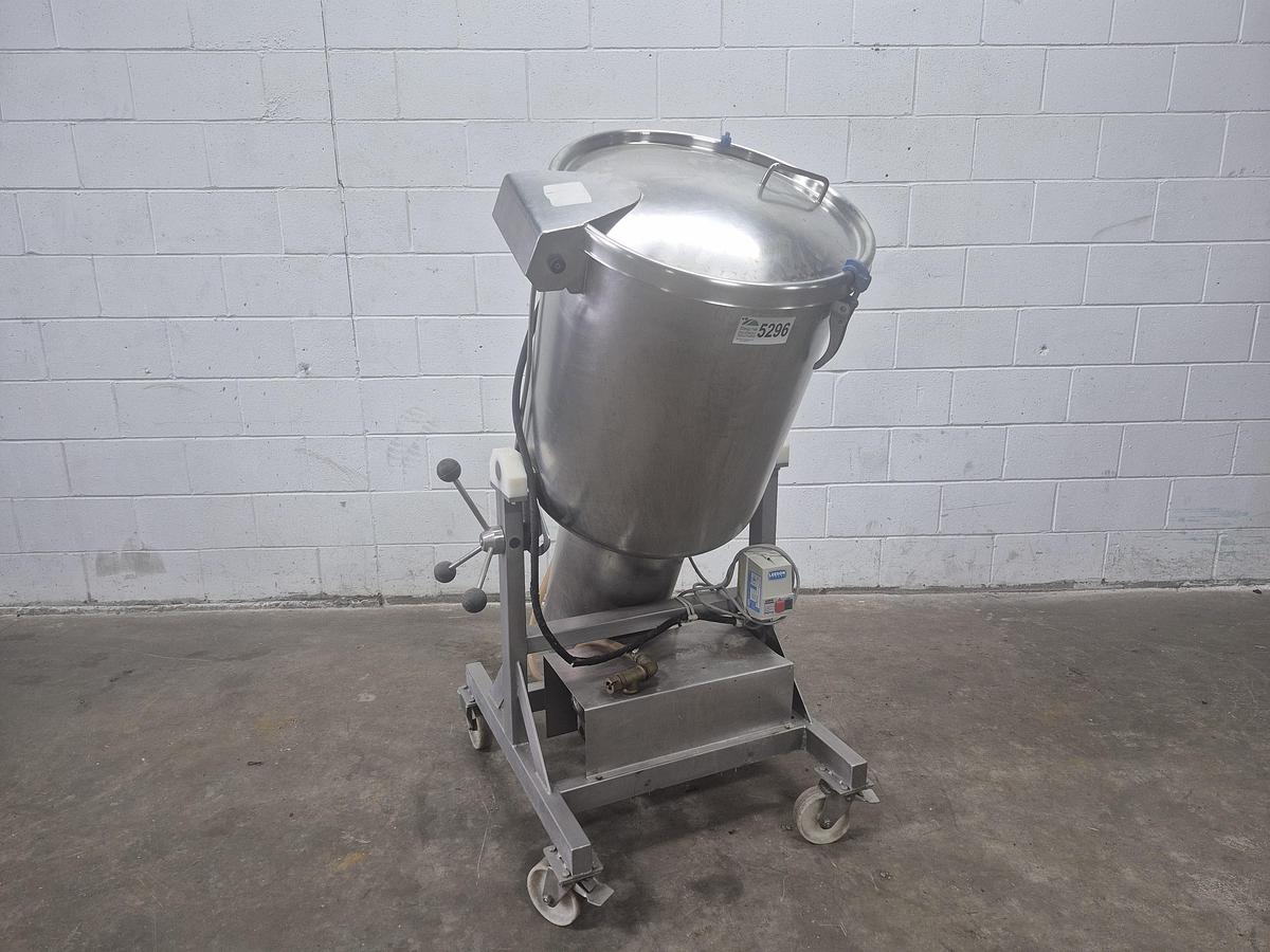 Used LÄCOVAC 150 Litre Stainless Steel Vacuum Tumbler Mixer