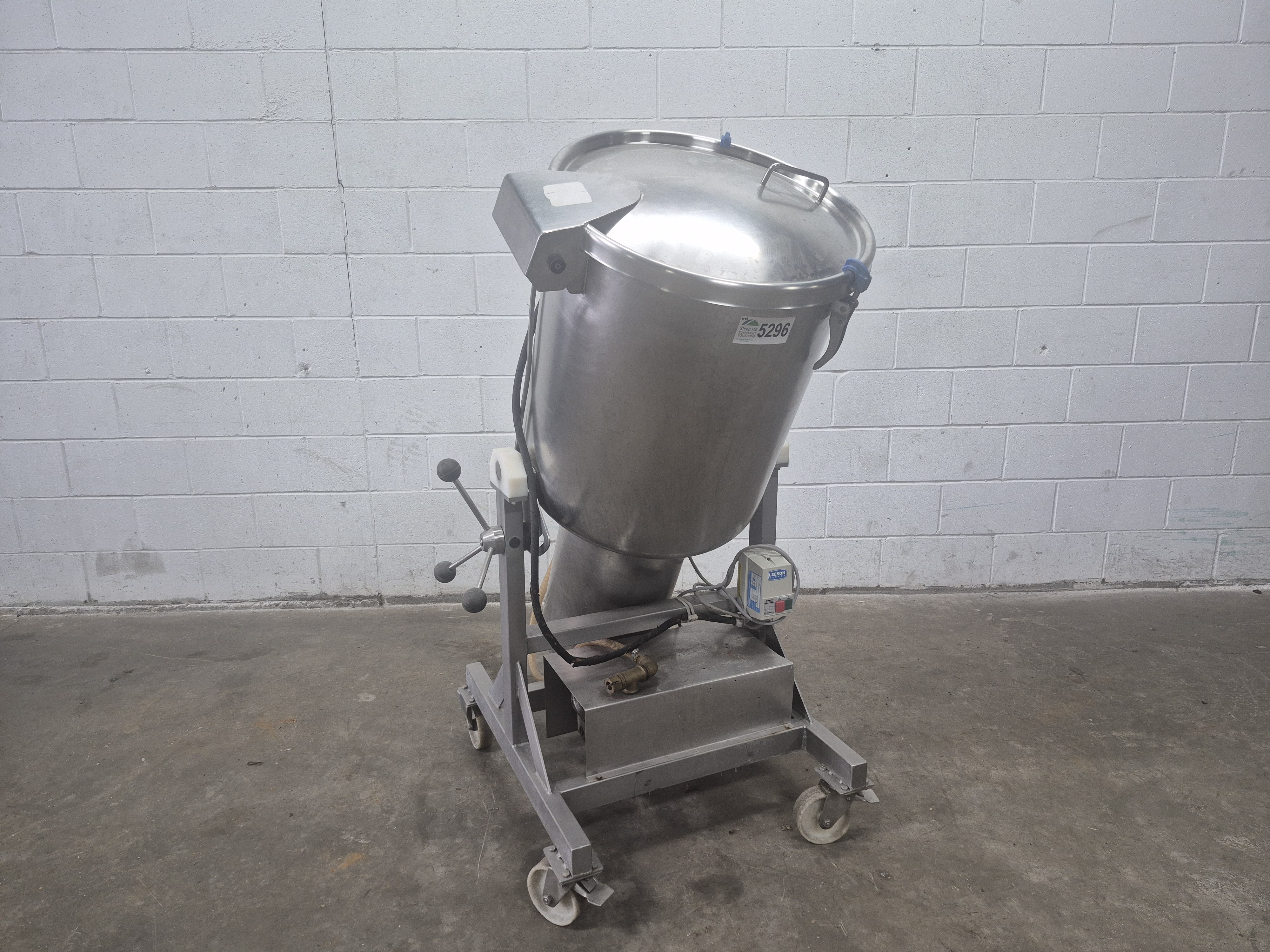 Used LÄCOVAC 150 Litre Stainless Steel Vacuum Tumbler Mixer