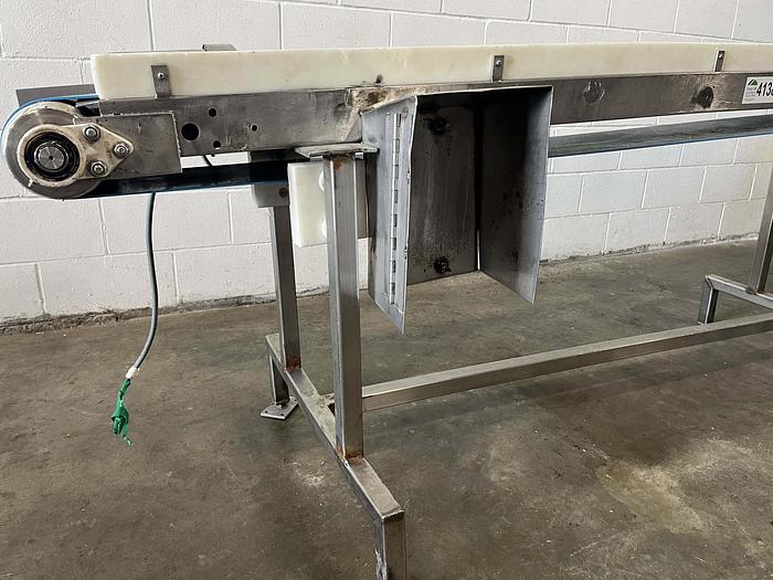 Used 8'L Inclined Packing Conveyor