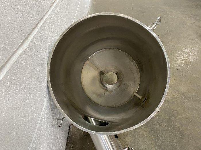 Used Lidded Hopper With Butterfly Valve