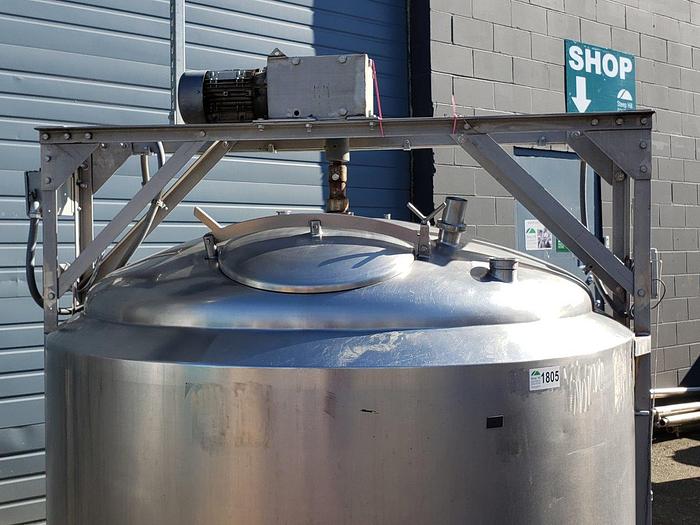 Used APV Crepaco 600 Gal Jacketed Processing Tank