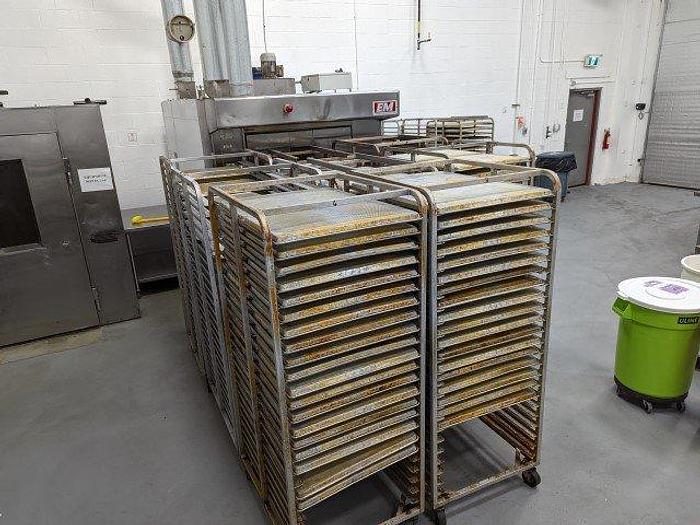 Used 10 Double Wide Bakery Racks