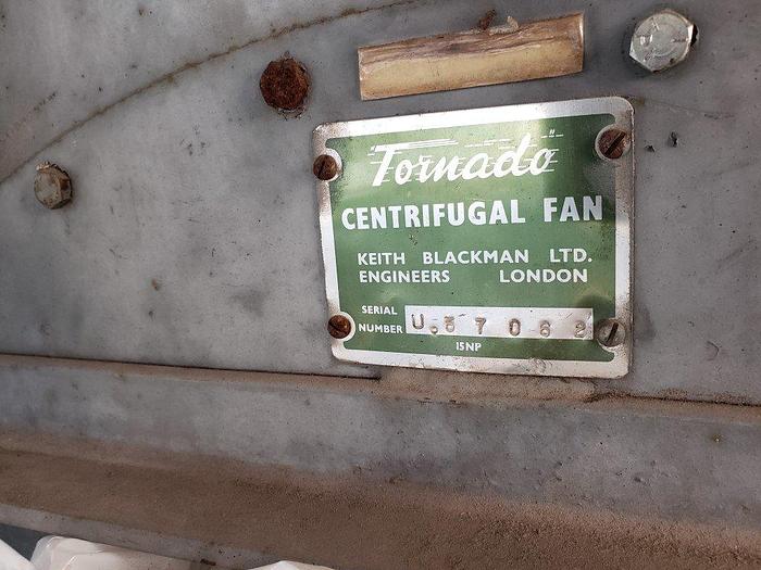 Used KBL Tornado Centrifugal Fan