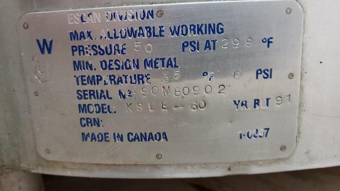 Used Escan KSLE-60 Electric Low Pressure Steam Kettle