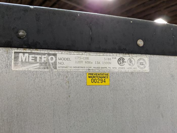 Used Metro C75-C8N Proof Cabinet & CM1500 Heating Unit