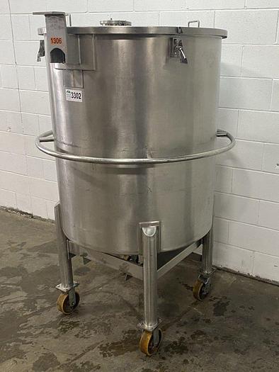 Used SS 180 Gallon Lidded Tank