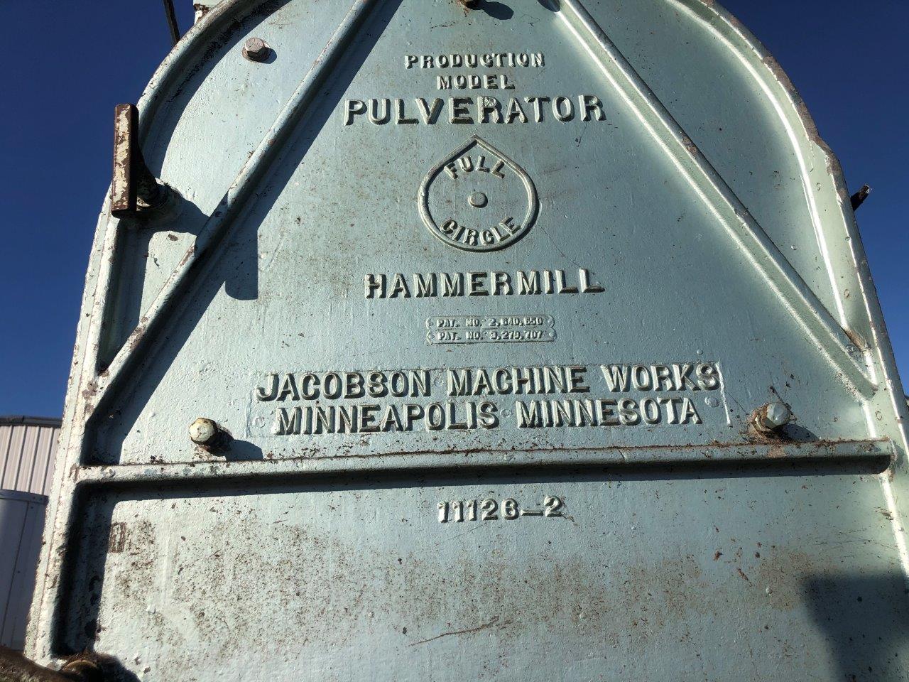 Used Jacobson P-240D Pulverator Hammermill