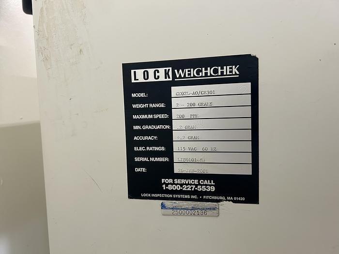 Used Lock Weighchek Checkweigher