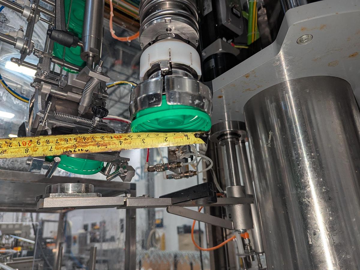 Used Promach 4 Head Pail Filling Line Including Filler, Capper & Date Coder