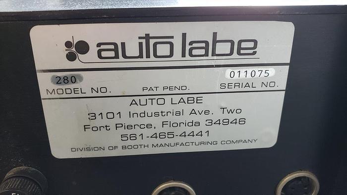 Used Auto Labe 550 Semi-Automatic Bottle Labeler with 280 Label Dispenser