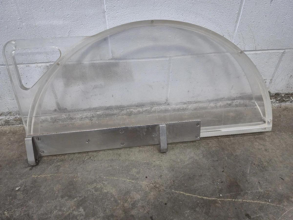 Used Commercial Bowl Chopper Lid Clear Plastic Safety Shield Guard Cutter Cover